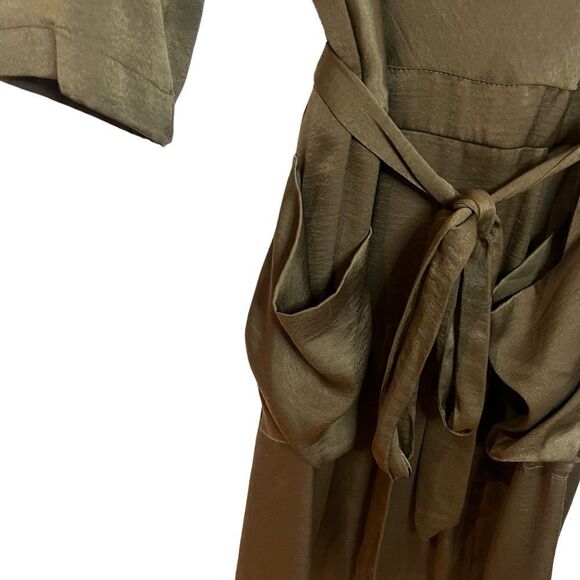 BCBGMAXARZIA‎ brown tie waist dress. Size xs - Picture 4 of 7